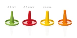 Flacon dozator Tescoma PRESTO 250 ml cu 4 tulle, plastic flexibil - Img 2