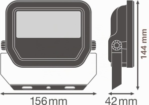 Fluter LED LEDVANCE 20W, Aluminium, 6500K, IP65 - Img 3