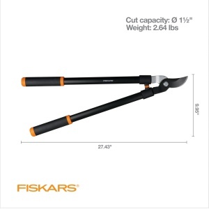 Foarfeca de gradina Fiskars 71,1 cm, lama din otel, pentru ramuri de pana la 3,8 cm - Img 6