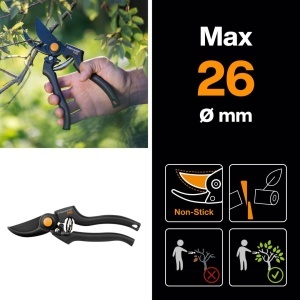 Foarfeca gradinarit Fiskars Pro P90 225 cm NegruPortocaliu - Img 2