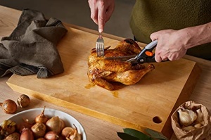 Foarfeca pentru carne de pasare Fiskars Functional Form 1003033, otel inoxidabil, 25 cm, negrugriportocaliu - Img 11