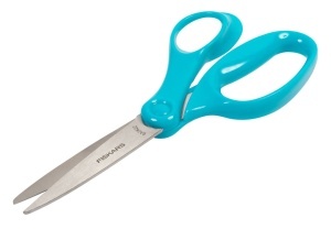 Foarfeca pentru copii Fiskars, 18 cm, din otel inoxidabil, culoare turcoaz - Img 6