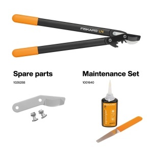 Foarfeca pentru crengi Fiskars PowerGear II L74 55 cm NegruPortocaliu Antiaderenta - Img 5