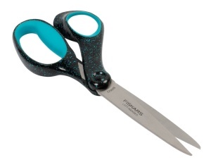Foarfeca pentru tineri Fiskars 20 cm, design ergonomic, stanga, negruroz - Img 4