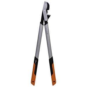 Foarfece de taiere Fiskars PowerGear X Bypass Gear pentru lemn proaspat, acoperit antiaderent, otel de precizie calit, lungime: 80 cm, negru/portocaliu, LX98-L, 1020188 - Img 12