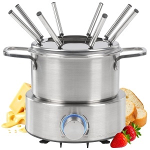 Fondue electric ProfiCook PC FD 1288, 1.2L, 800W, inox, pentru 8 persoane