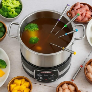 Fondue Multicook 4-in-1 Electric, 1200 W, Capacitate 2.3L, Inductie - Img 5