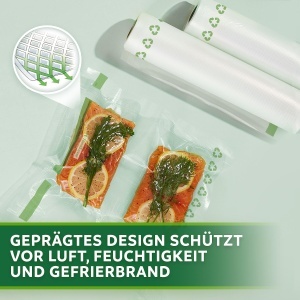 FoodSaver Vakuumierrollen Pungi Vidat Reutilizabile si Recilabile 20cm x 45m BPA-Free - Img 3
