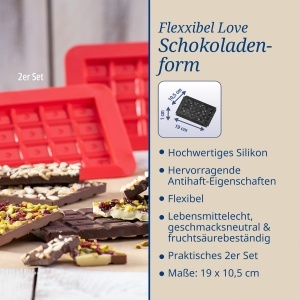Forma de copt din silicon Dr. Oetker Flexxibel Love 19cm, rezistenta la temperaturi extreme - Img 3