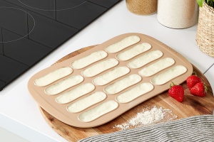 Forma de copt din silicon Tescoma pentru Loffelbiskuits, rezistenta la 230C - Img 5