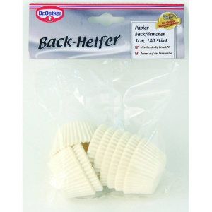Forma de copt Dr. Oetker, 180 buc, hipoalergenic, rezistent la 220C, alba - Img 2
