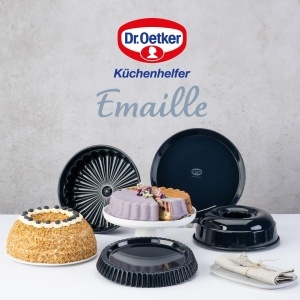 Forma de copt Frankfurter Kranz Dr. Oetker 26 cm Emaille, rezistenta la zgarieturi, albastra - Img 8