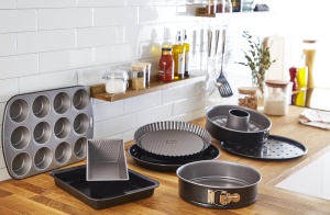 Forma de copt Lagostina Gustosa, otel, antiaderenta, 28 cm, neagra - Img 3