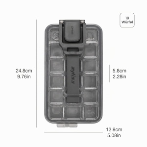 Forma de gheata Zyliss cu capac, 18 cuburi, design compact - Img 8