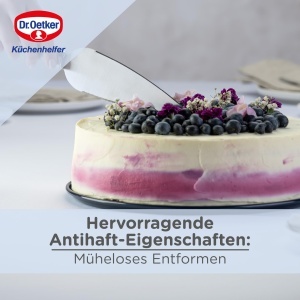 Forma pentru copt Dr Oetker Springform O 28 cm email rezistent albastru inchis margine inalta - Img 5