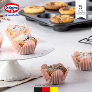 Forma pentru muffins Dr Oetker Classic 12 buc otel negru antiaderenta rezistenta la 230degC - Img 2