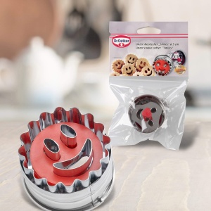 Forma pentru prajituri Dr Oetker Smiley O 5 cm otel inoxidabil si ejector din plastic - Img 5