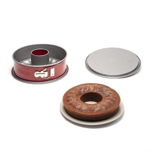 Forma pentru savarine Tefal Delibake 1642814 27 cm Carbon Red cu sistem de deschidere - Img 2