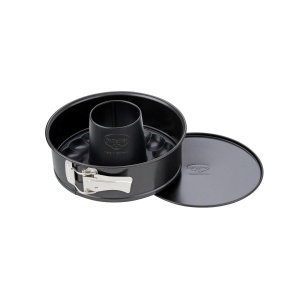 Forma rotunda Dr Oetker Springform 20 cm baza plata si baza tub otel cu antiaderenta negru