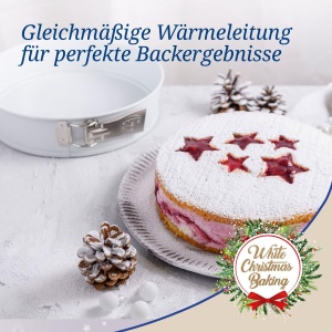 Forma rotunda Dr Oetker White Christmas Baking 26 cm antiaderenta design de iarna - Img 7