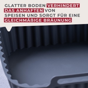 Forma silicon FACKELMANN 45104 pentru friteuza cu aer cald, 15x15 cm - Img 7