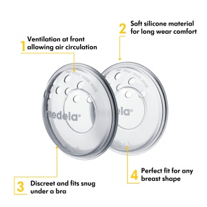 Formatoare de san Medela - Fara BPA, din silicon moale, cu gauri de ventilatie, 2 bucati - Img 2