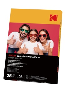 Fotopapier autoadeziv KODAK, 20 coli, A6, 120 gsm, suprafata lucioasa