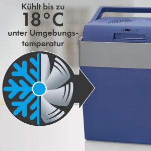 Frigider auto Clatronic KB 3714, capacitate 28L, 12V230V, culoare albastra - Img 4