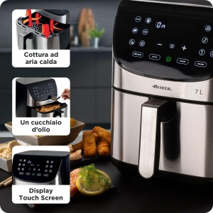 Friteuza cu aer cald Ariete 4628, 7 L, 1800 W, 12 programe - Img 5