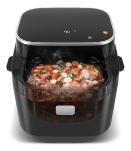 Friteuza cu aer cald Beko FRL5474B, 2570 W, 7.6 L, 8 programe automate, Negru - Img 2