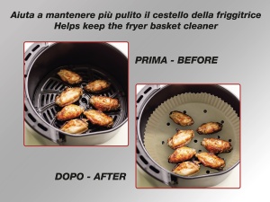 Friteuza cu aer cald Beper C103ACC001, set 100 buc, 20 cm, antiaderent - Img 4