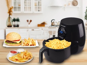 Friteuza cu aer cald Beper P101FRI050, 5 litri, 7 programe, Negru - Img 8