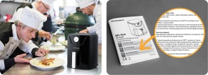 Friteuza cu aer cald Berdsen BD-654, 2,5 L, 1000 W, negru - Img 8
