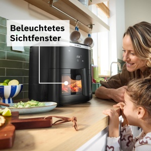 Friteuza cu aer cald Bosch Serie 6 MAF671B0 72L 7 programe presetate Negru - Img 7