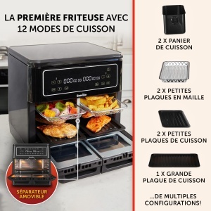 Friteuza cu aer cald Breville Halo Flexi, 11 litri, 2400 W, 12 moduri de preparare - Img 2