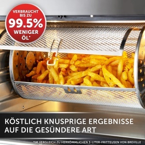 Friteuza cu aer cald Breville Halo VDF127X, 10 l, 2000 W, negru si gri - Img 4