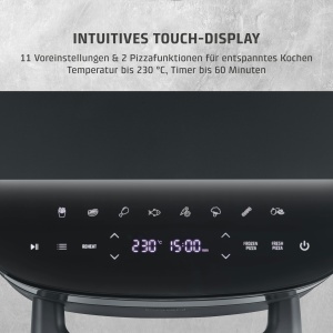 Friteuza cu aer cald CASO AirFryPizzaChef, 6L, Dual-Heating, Design compact - Img 7