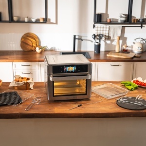 Friteuza cu aer cald Cecotec BakeFry 3000, 30L, 1700W, Touch Steel - Img 10