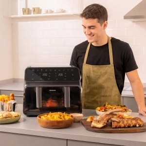 Friteuza cu aer cald Cecotec Cecofry Advance 9000, 2200 W, 9L, Dual-Temperatura - Img 8