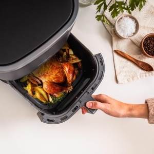 Friteuza cu aer cald Cecotec Cecofry Fantastik Window 6500 Plus 65L 1700W Tehnologie PerfectCook - Img 3
