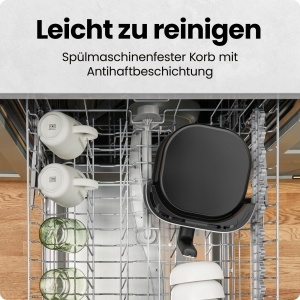 Friteuza cu aer cald Chefman TurboFry Touch 475L Control Digital One-Touch Inox - Img 6