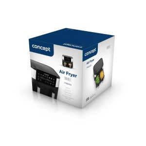Friteuza cu aer cald Concept FR8000, 2850 W, 8 l, neagrasilver - Img 2
