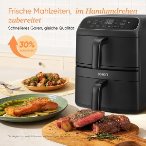Friteuza cu aer cald COSORI DC861 8.6L, 2700W, Negru - Img 9