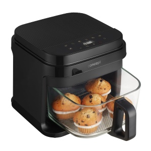 Friteuza cu aer cald GLASS FAST 5,5 L FR5500, Negru - Img 6