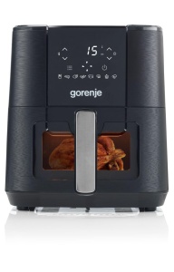Friteuza cu aer cald Gorenje AF1350DWB, 5.4L, 1350W, Negru, 8 programe automate - Img 2