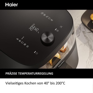 Friteuza cu aer cald Haier HAF5TWA3, 7 litri, 1700W, cu 9 programe - Img 7