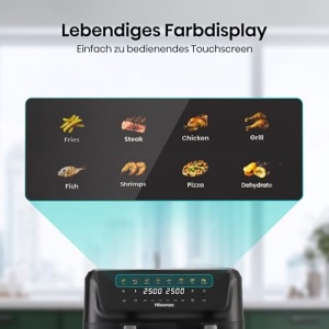 Friteuza cu aer cald Hisense HAF2700DCD 11L Negru 2700W 8 programe presetate - Img 11