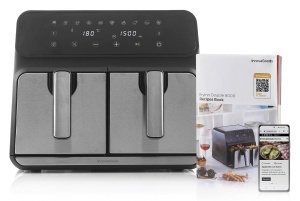 Friteuza cu aer cald InnovaGoods Fryinn Double 8L 3400W Negru