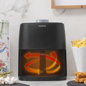 Friteuza cu aer cald InnovaGoods Fryinn Lite 2000, 2L, 1200W, Negru - Img 4