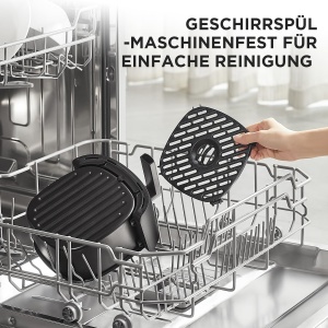 Friteuza cu aer cald Midea 2L, 1150W, neagra - Img 6
